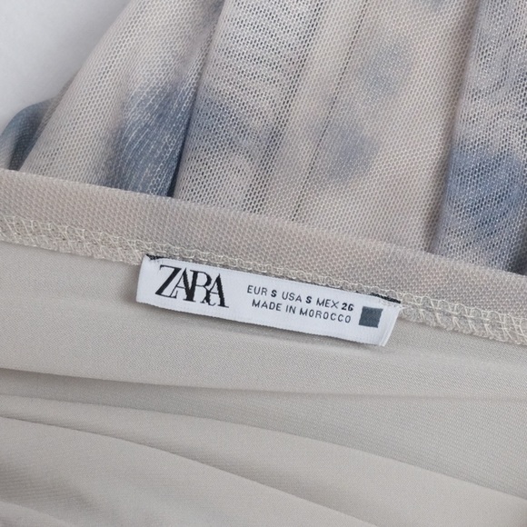 Zara draped me Tulle dress. Size S - Picture 7 of 7